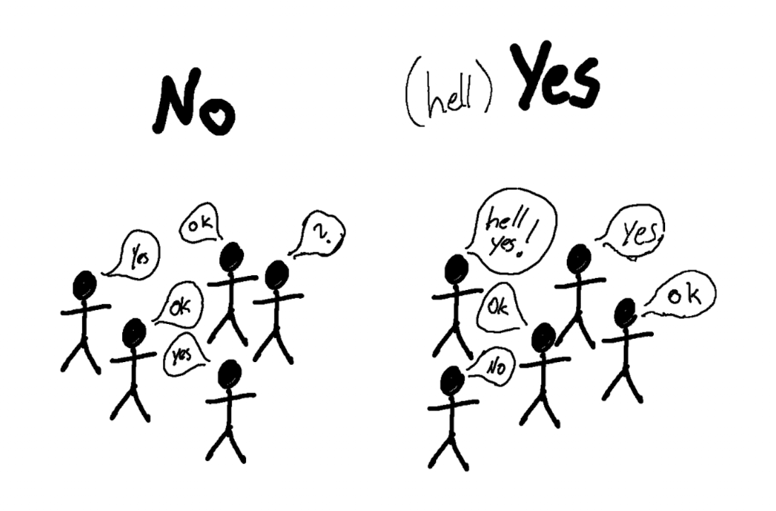 Hell Yes or No illustration